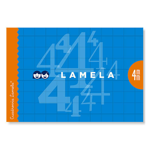 LAMELA - LIBRETA GRAPADA 30h 4º APAISADO CUADROVIA 4 mm (Ref.06AP04)