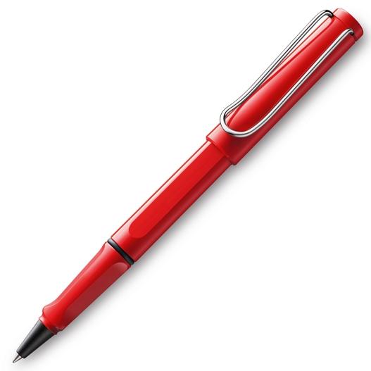 LAMY - BOLÍGRAFO ROLLER BALL SAFARI RED 316M PUNTA MEDIA TINTA AZUL COLOR ROJO EN ESTUCHE (Ref.1214116)