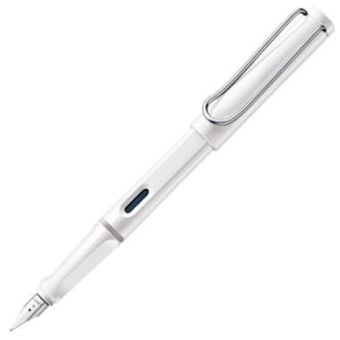LAMY - PLUMA ESTILOGRÁFICA SAFARI 019M PUNTA MEDIA TINTA AZUL COLOR BLANCO (Ref.1219677)