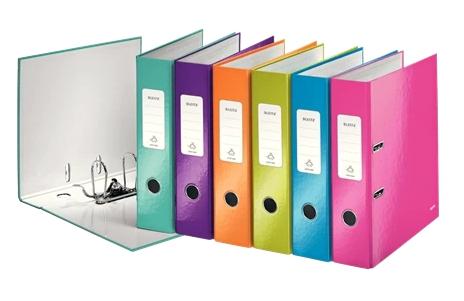 LEITZ - ARCHIVADOR PALANCA WOW 180º A4 LOMO ANCHO RADO CARTÓN FORRADO PLASTIFICADO SURTIDOS -10UD- (Ref.10051199)