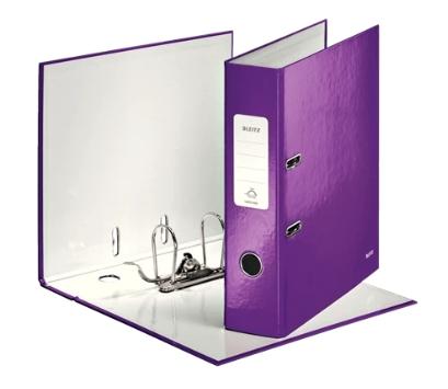 LEITZ - ARCHIVADOR palanca WOW A4 180º 80mm VIOLETA METALIZADO (Ref.10050062)