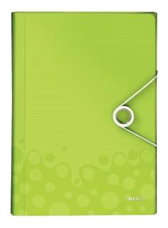 LEITZ - CARPETA ACORDEÓN WOW PP 6 SEPARADORES A4 VERDE (Ref.45890154)