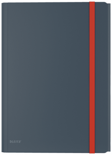 LEITZ - CARPETA de GOMAS y SOLAPAS COSY PP A4 GRIS (Ref.46190089)