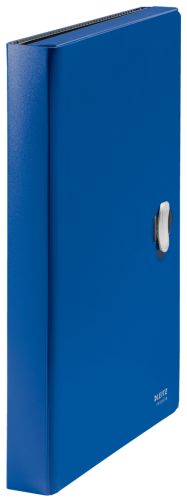 LEITZ - CARPETA POLIPROPILENO ACORDEON 5 POSICIONES+BOLSILLO FRONTAL BROCHE GIRATORIO A4 RECYCLE AZUL (Ref.46240035)