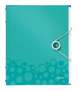 LEITZ - CLASIFICADOR WOW PP 12 SEPARADORES + 3 SOLAPAS A4 TURQUESA (Ref.46340151)