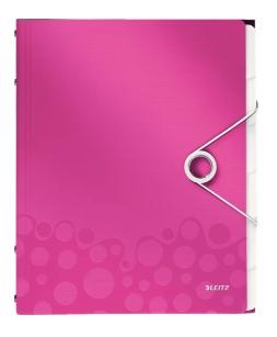 LEITZ - CLASIFICADOR WOW PP 6 SEPARADORES + 3 SOLAPAS A4 FUCSIA (Ref.46330123)