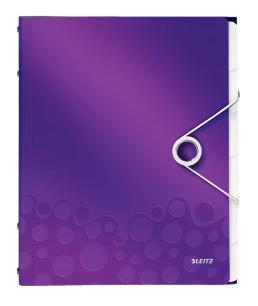 LEITZ - CLASIFICADOR WOW PP 6 SEPARADORES + 3 SOLAPAS A4 PÚRPURA (Ref.46330162)