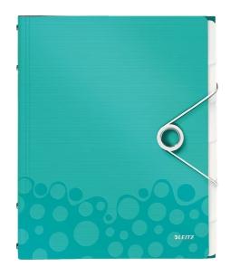 LEITZ - CLASIFICADOR WOW PP 6 SEPARADORES + 3 SOLAPAS A4 TURQUESA (Ref.46330151)