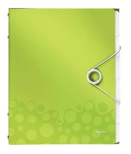 LEITZ - CLASIFICADOR WOW PP 6 SEPARADORES + 3 SOLAPAS A4 VERDE (Ref.46330154)