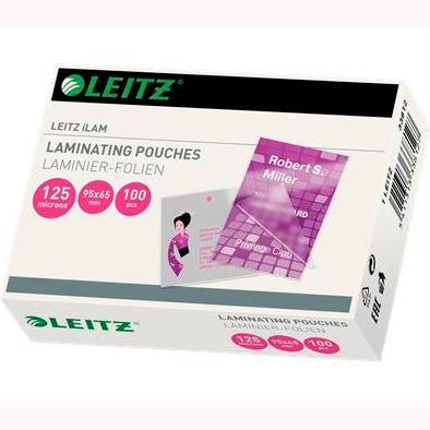 LEITZ - FUNDA PLASTIFICAR 65x95 125µ PAQUETE de 100 (Ref.33812)