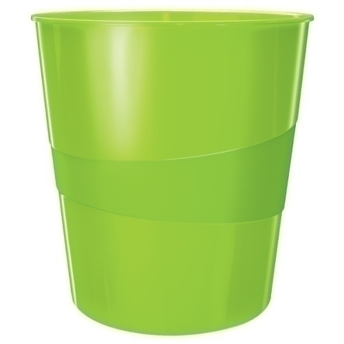 LEITZ - PAPELERA PLASTICO WOW VERDE 15L (Ref.52781054)
