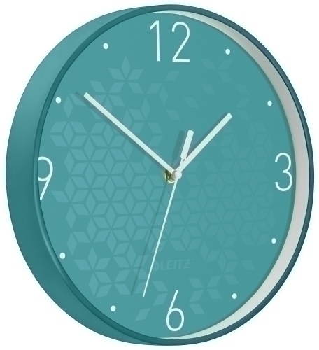 LEITZ - RELOJ PARED WOW ANALOGICO 29 CM Ø TURQUESA (Ref.90150051)