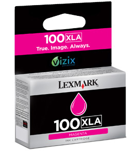 LEXMARK - CARTUCHO INYECCION TINTA MAGENTA Nº100 XLA VIZIX (Ref.14N1094)