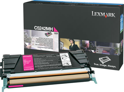 LEXMARK - C524, C532, C534 Cartucho toner magenta Alto Rendimiento (5K) (Ref.C5242MH)