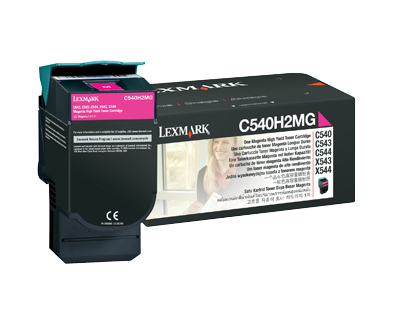 LEXMARK - C54x, X54x Cartucho de toner magenta Alto Rendimiento (2K) (Ref.C540H2MG)