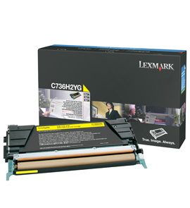 LEXMARK - C736, X736, X738 Cartucho de toner amarillo Alto Rendimiento (10K) (Ref.C736H2YG)
