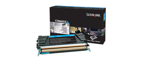LEXMARK - C746, C748 Cartucho de toner cian (Ref.C746A2CG)