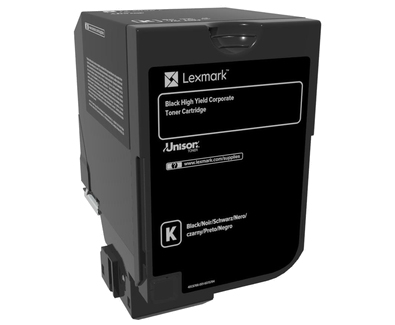 LEXMARK - CS720, CS725 Cartucho negro alto rendimiento Corporativo (20 000 paginas) (Ref.74C2HKE)