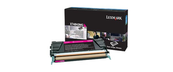 LEXMARK - X748 Cartucho de toner magenta Alto Rendimiento (Ref.X748H2MG)