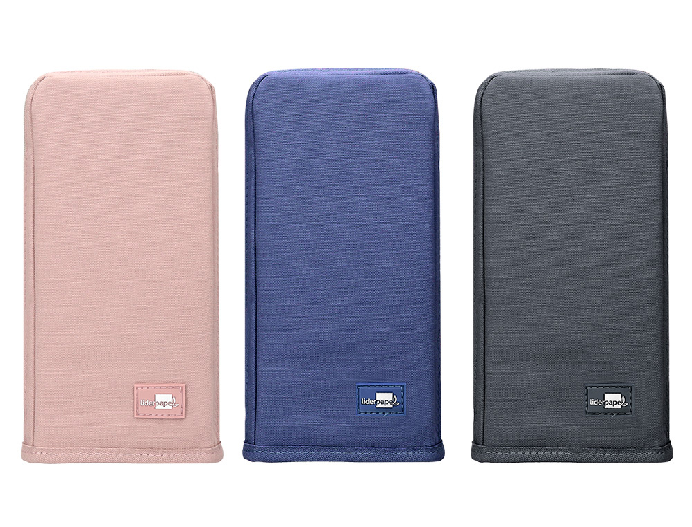 LIDERPAPEL - BOLSO ESCOLAR PORTATODO VERTICAL 4 DEPARTAMENTOS IMAN PARA CONVERTIR EN CUBILETE (Ref.PX16)