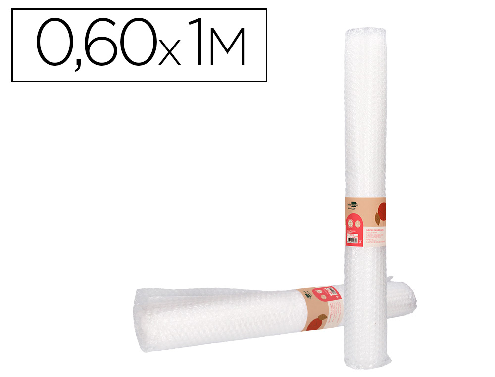 LIDERPAPEL - PLASTICO BURBUJA ECOUSE 0.60X1M 30% DE PLASTICO RECICLADO (Ref.BU19)