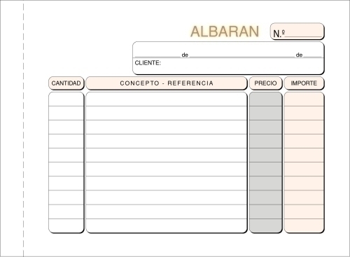 LOAN - TALONARIO ALBARANES 8º APDO TRIPLI (Ref.T-124)