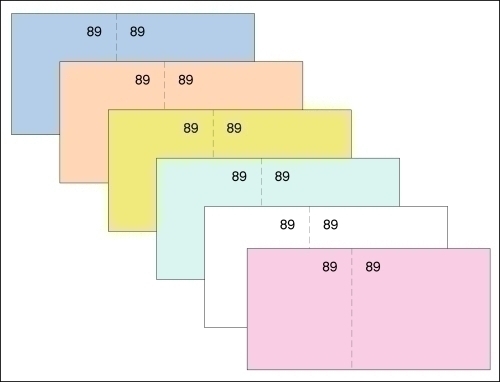 LOAN - TALONARIO CAJA 6 DE 4º NUMERADOS VERDE (Ref.T-29 VERDE)