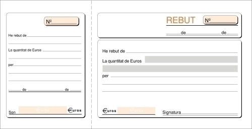 LOAN - TALONARIO CATALAN RECIBOS (Ref.T-16/C)