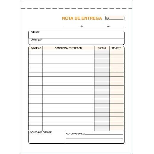 LOAN - TALONARIO ENTREGAS 4º NATURAL (Ref.T-57)