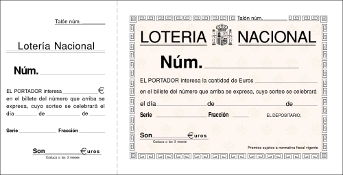 LOAN - TALONARIO LOTERIA DOS TINTAS (Ref.T-15)