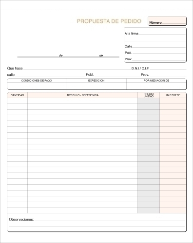 LOAN - TALONARIO PEDIDOS HOLANDESA DUPLI (52D) (Ref.T-97)