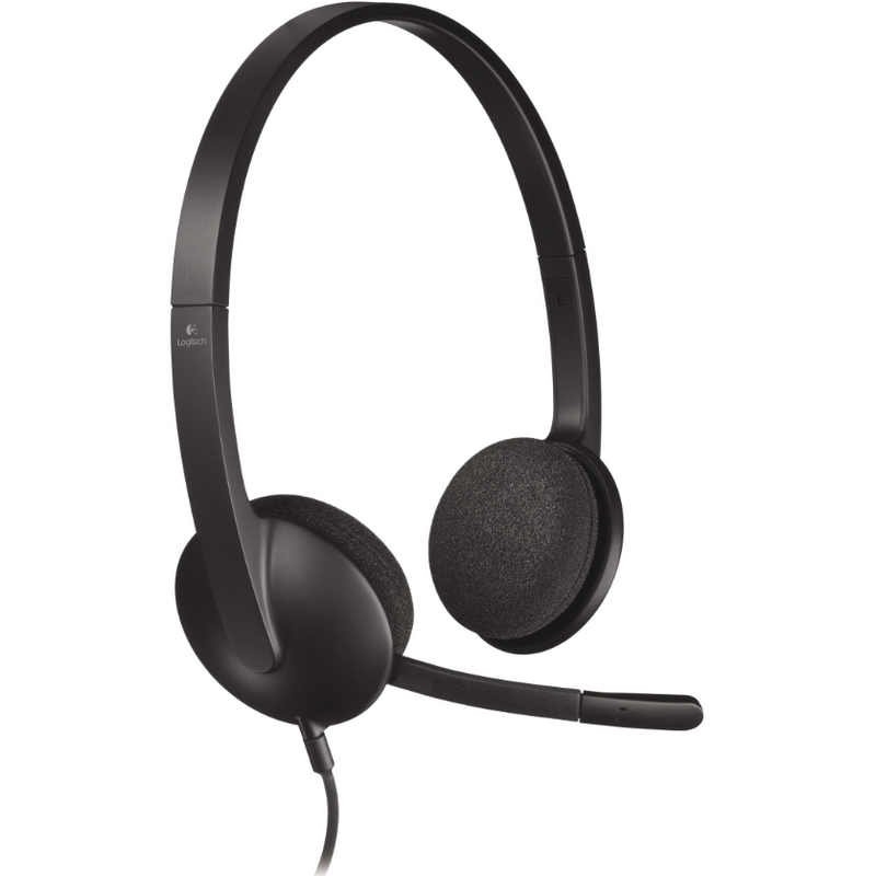 LOGITECH - AURICULARES CON MICRÓFONO, CONEXIÓN USB, CABLE DE 1´8 M, DIADEMA FLEXIBLE, STEREO - MODELO H340 (Ref.981-000475)
