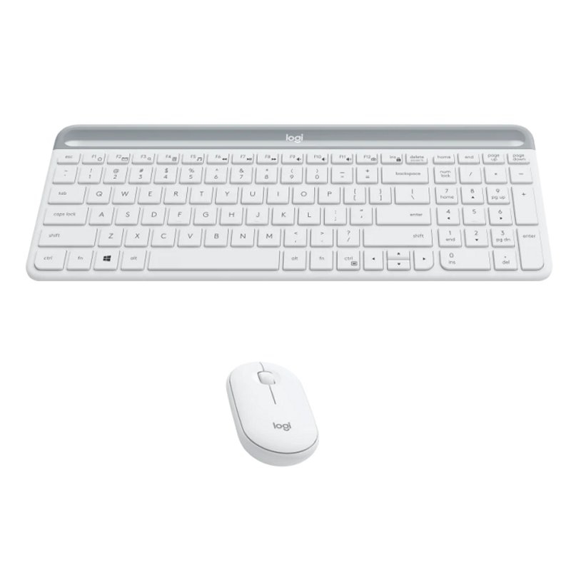 LOGITECH - COMBO TECLADO + RATÓN MK470 INALÁMBRICO C/RECEPTOR USB BLANCO (Ref.920-009199)