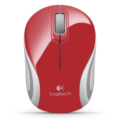 LOGITECH - Ratón Mini M187 Inalámbrico Rojo (Ref.910-002732)