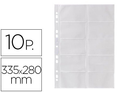 DURABLE - RECAMBIO FUNDAS PARA TARJETERO 2384 BOLSA DE 10 HOJAS CAPACIDAD 20 TARJETAS POR HOJA (Ref.2389)