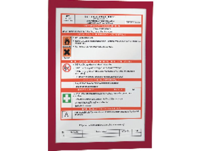 DURABLE - Marco autoadhesivo Magaframe 2ud A4 Rojo 4872-03 (Ref.279168)