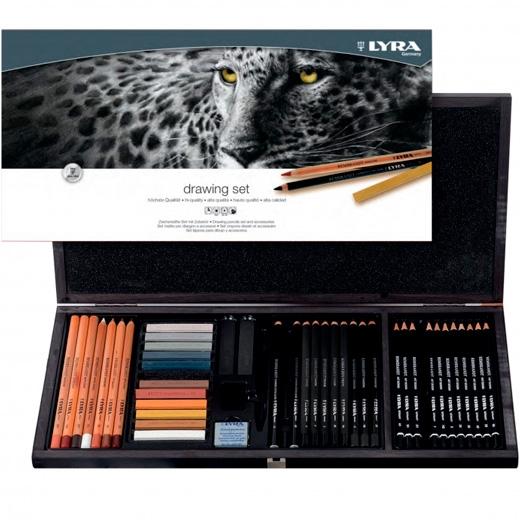 LYRA - REMBRANDT SET DE DIBUJO MALETÍN DE MADERA 47 PIEZAS C/SURTIDOS (Ref.L2054001)