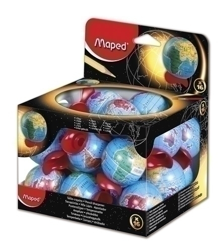 MAPED - Sacapuntas/Afilalapices GLOBE 1 USO EXP. DE 16 (Ref.51111)