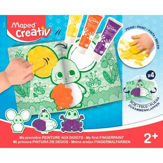 MAPED - CREATIVE MI PRIMER KIT DE MANUALIDADES - EARLY AGE PINTURA DE DEDOS (Ref.907043)
