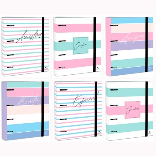 MARIOLA - CARPEBLOCK CARPETA 4 ANILLAS MIXTAS 40MM C/RECAMBIO CARTÓN FORRADO PLASTIFICADO DISEÑOS SURTIDOS (Ref.2397FR-EX)