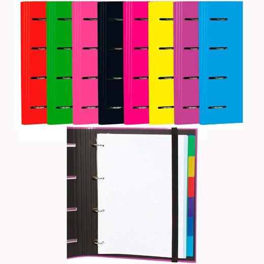 MARIOLA - CARPEBLOCK CARPETA 4 ANILLAS MIXTAS 40MM C/RECAMBIO CARTÓN FORRADO PLASTIFICADO MATE C/SURTIDOS (Ref.2304SU)