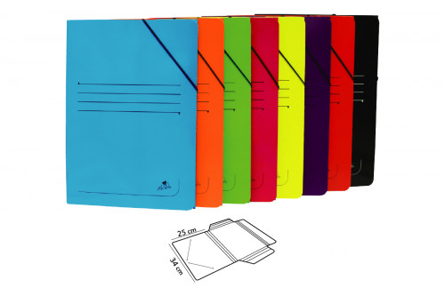 MARIOLA - CARPETA de GOMAS y SOLAPAS CARTON PLASTIF. Fº VERDE (Ref.1523VE)