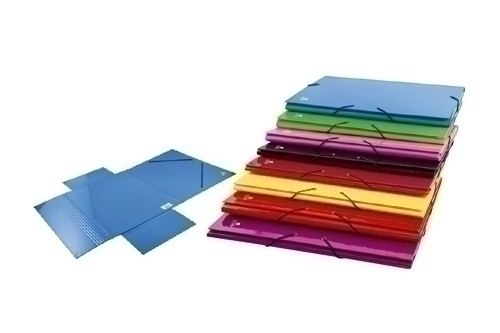 MARIOLA - CARPETA de GOMAS y SOLAPAS MERIDA CARTON FORRADO Fº NEGRA (Ref.4786NE)