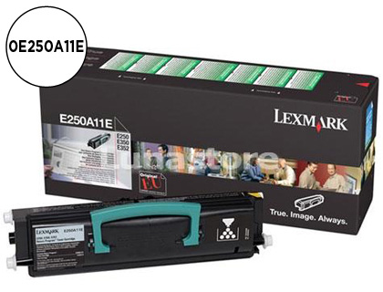 LEXMARK - Toner Laser ORIGINALES NEGRO 3,5K (Ref.E250A11E)