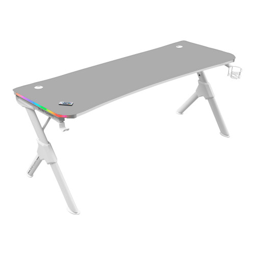 MARS GAMING - Mesa Gaming Ergonómica RGB Blanco Grande (Ref.MGDXLRGBW)