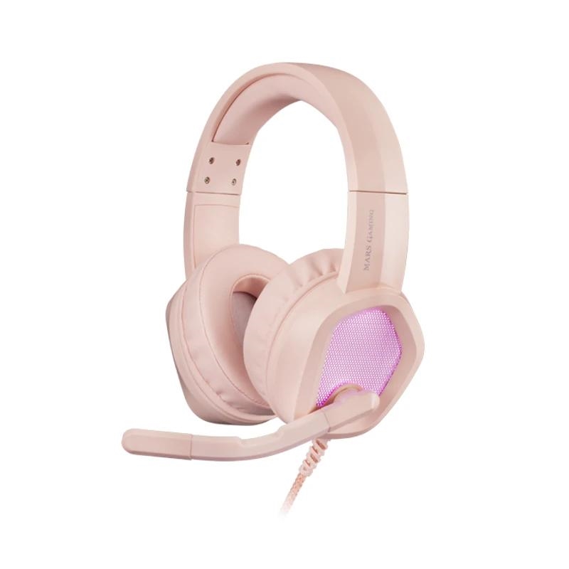 MARS GAMING - MH320 Auricular+Mic. MULTIPLAT Pink (Ref.MH320P)