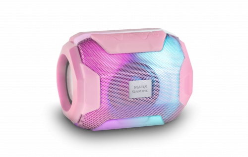 MARS GAMING - , Altavoz Bluetooth 5.0 Compacto Rosa (Ref.MSBAXP)