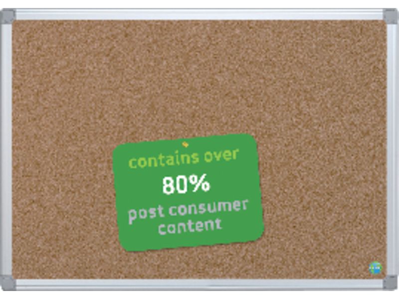 BI-OFFICE - Tablero de corcho Earth-it 90x120 Marco aluminio (Ref.CA051790)