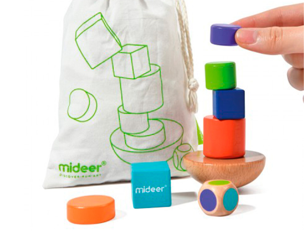 MIDEER - JUEGO BALANCEO EQUILIBRA LAS FIGURAS MADERA (Ref.MD1120)