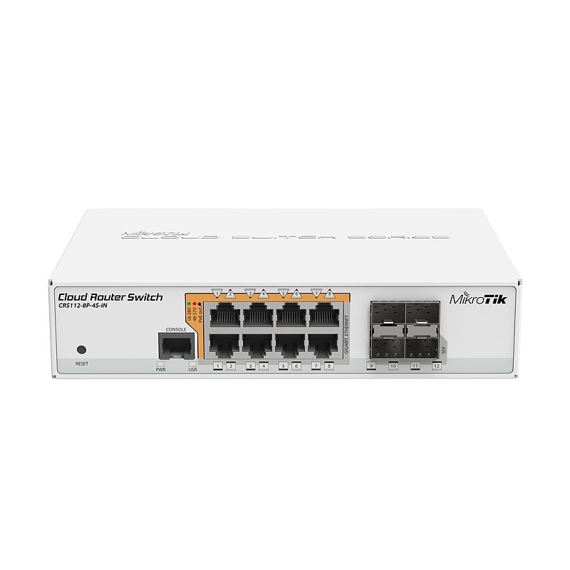 MIKROTIK - Switch 8xGB 4xSFP L5 (Ref.CRS112-8P-4S-IN)